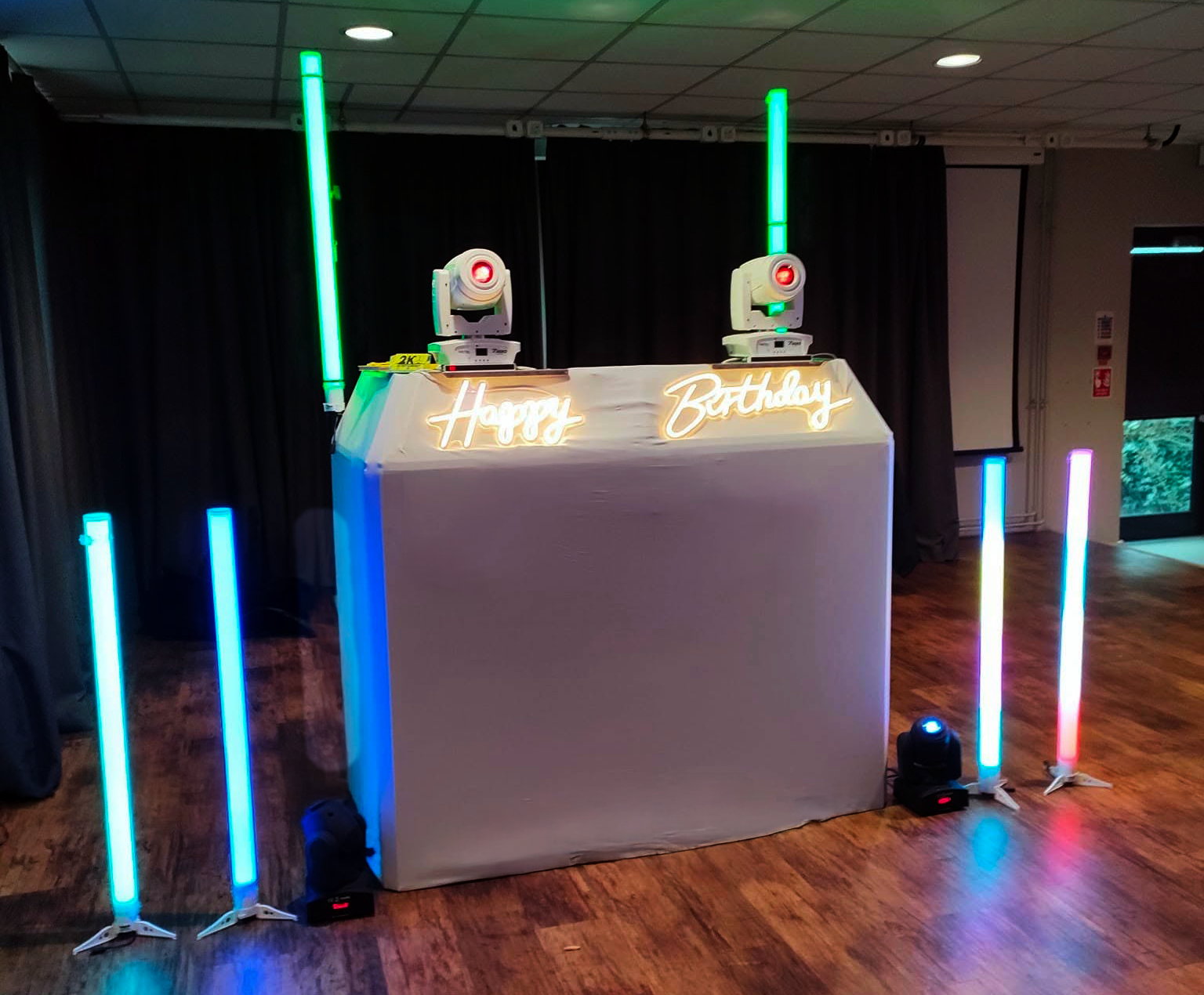 Our typical party setup